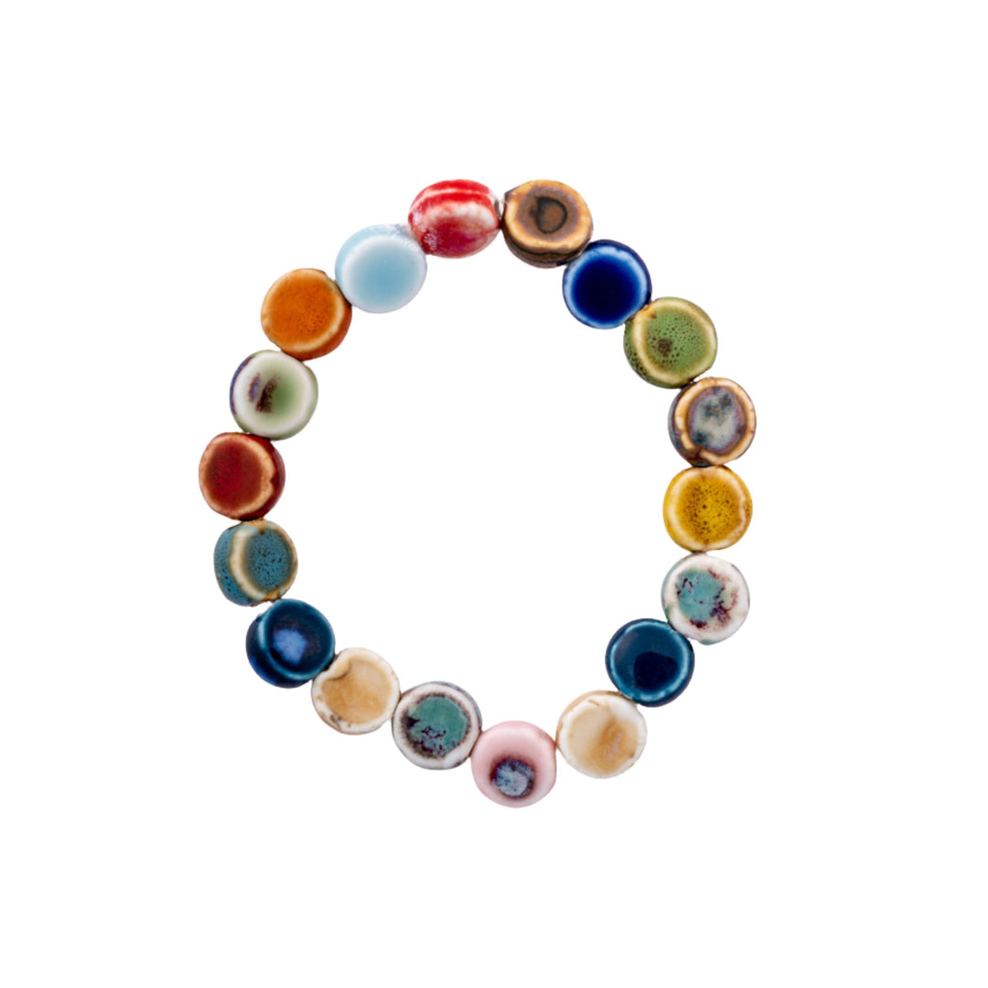 Colorful Ceramic Boho Bracelet - DL Jewelry Designs