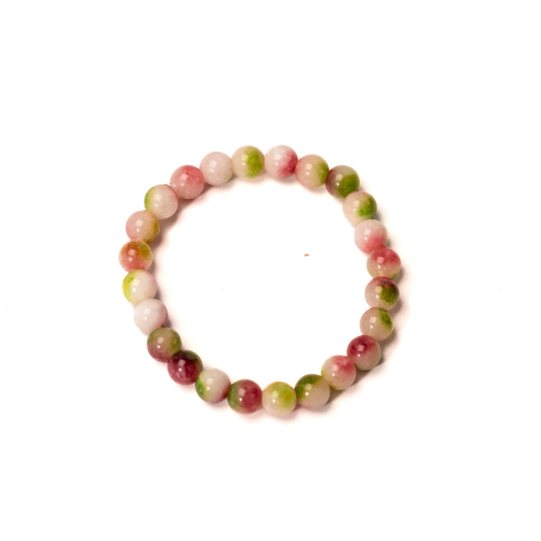 Glass Red, Green, Opal Bracelet - DL Jewelry Designs