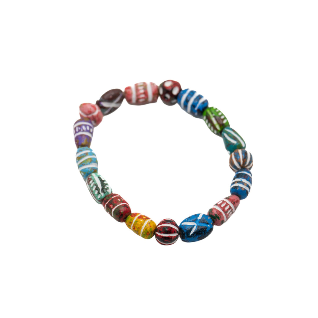 Tribal Multicolored Clay Bracelet - DL Jewelry Designs