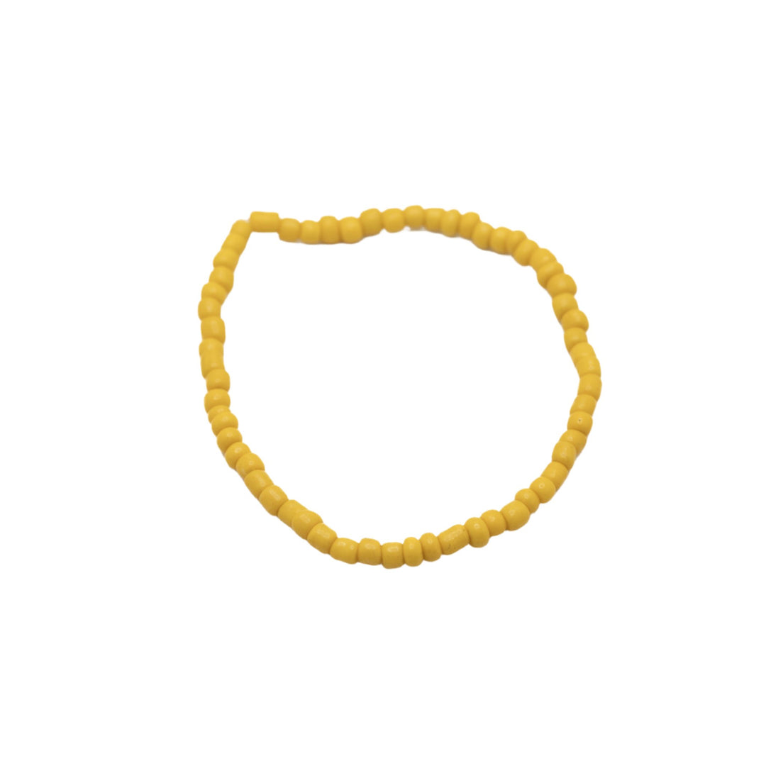 Bright Yellow 4mm Bead Bracelet - DL Jewelry Designs