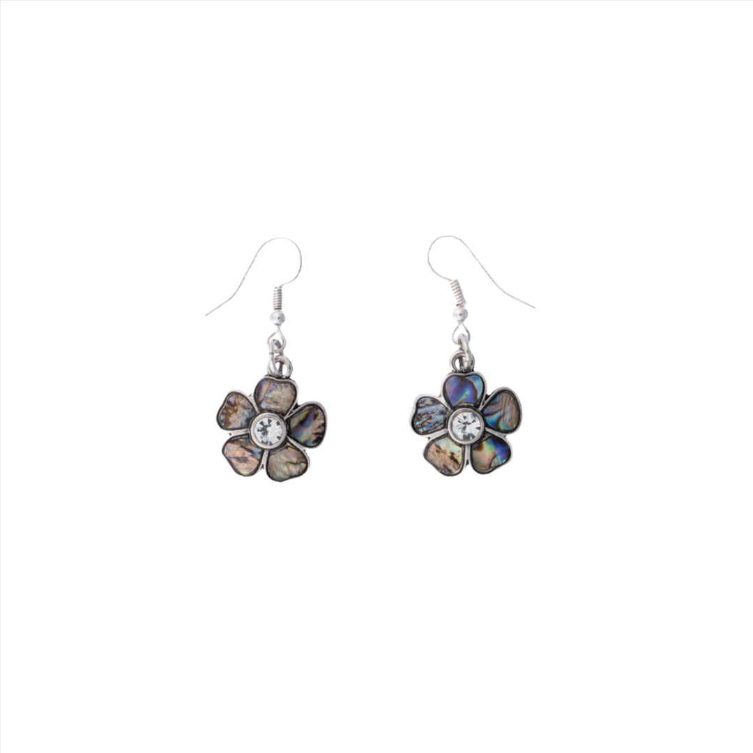 Crystal & Glass Flower Earring - DL Jewelry Designs