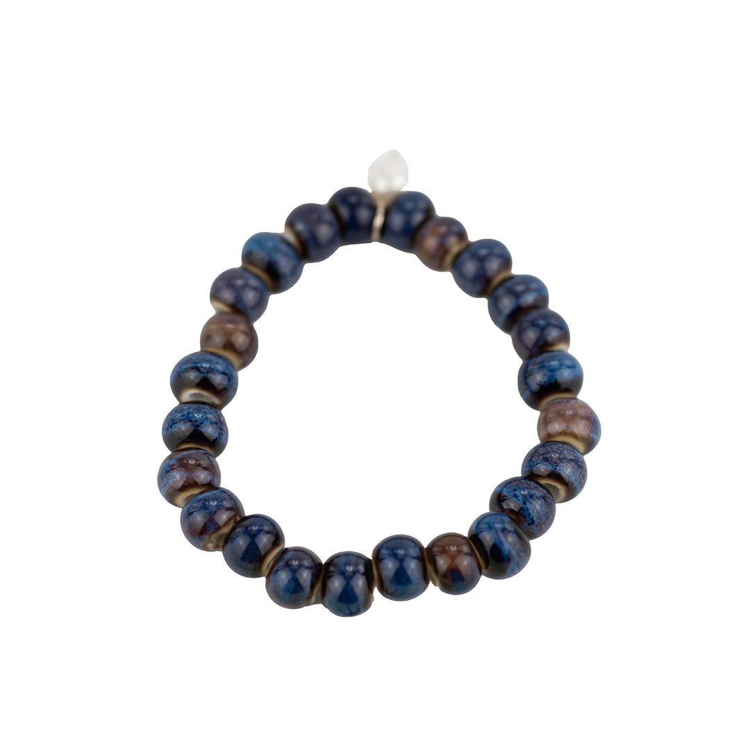 Dark Blue Ceramic w/ Fresh Water Pearl - DL Jewelry Designs