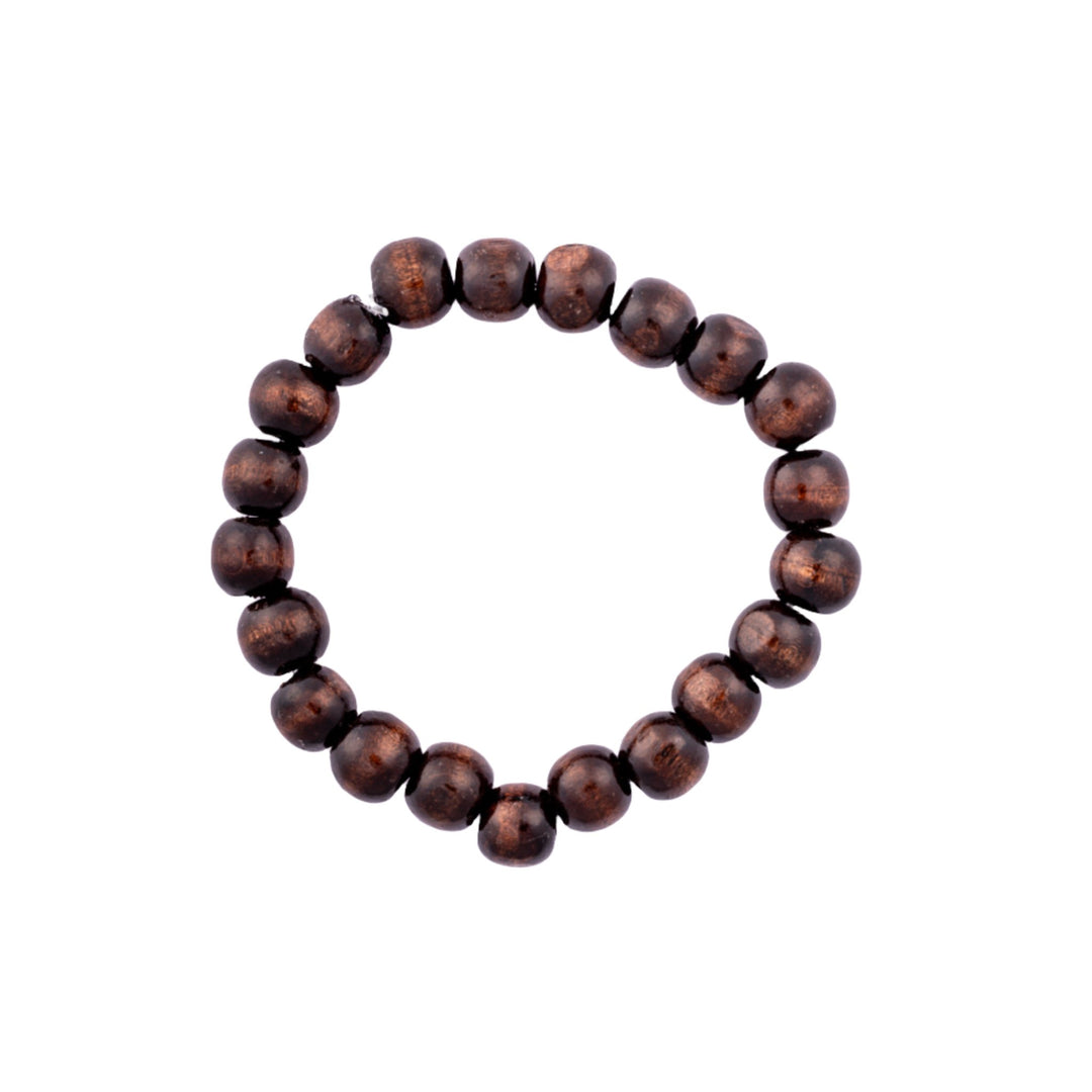 Dark Wood Beaded Bracelet - DL Jewelry Designs