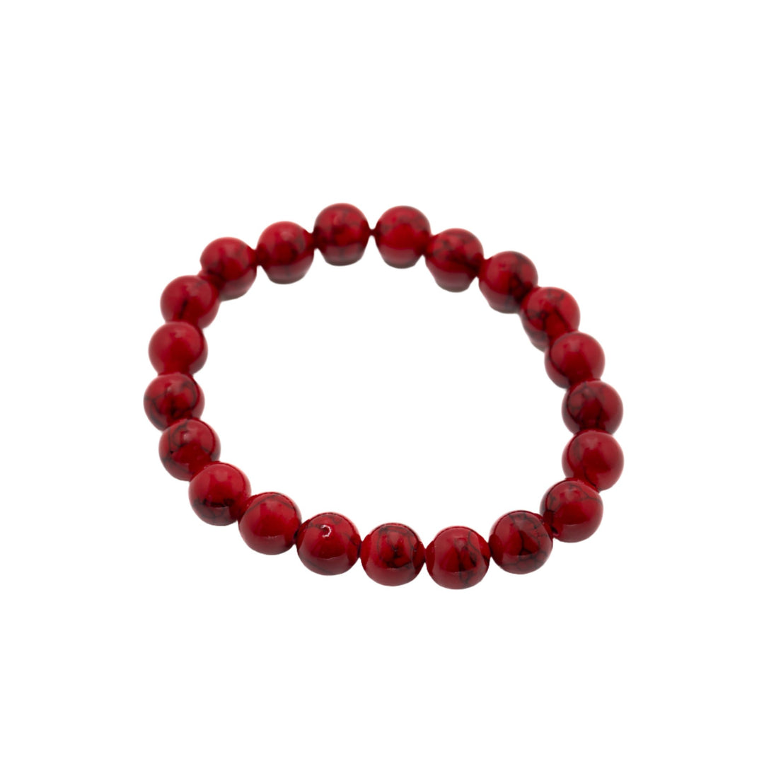 Deep Red Stone Bracelet - DL Jewelry Designs