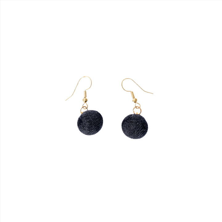 Denim Globe Earrings - 2 Colors - DL Jewelry Designs