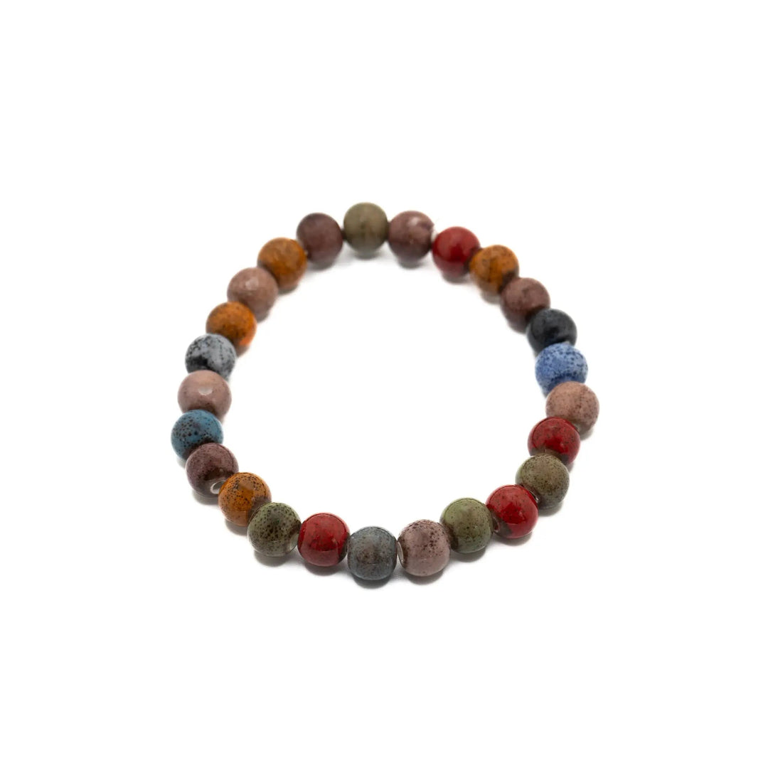 Earthy Colored Ceramic Bracelet - DL Jewelry Designs