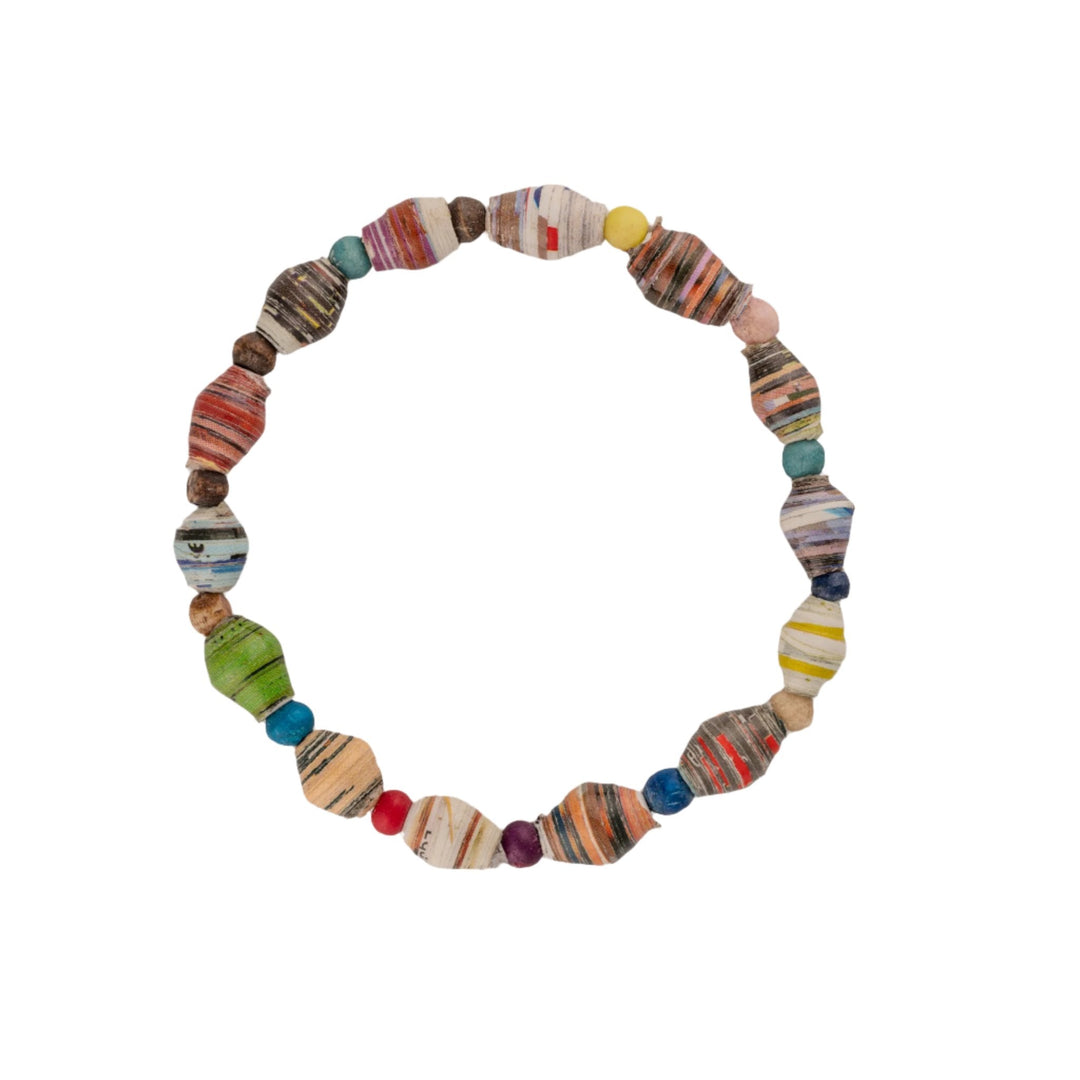 "Eco - Friendly" Recycled Magazine Multicolored Bracelets - DL Jewelry Designs