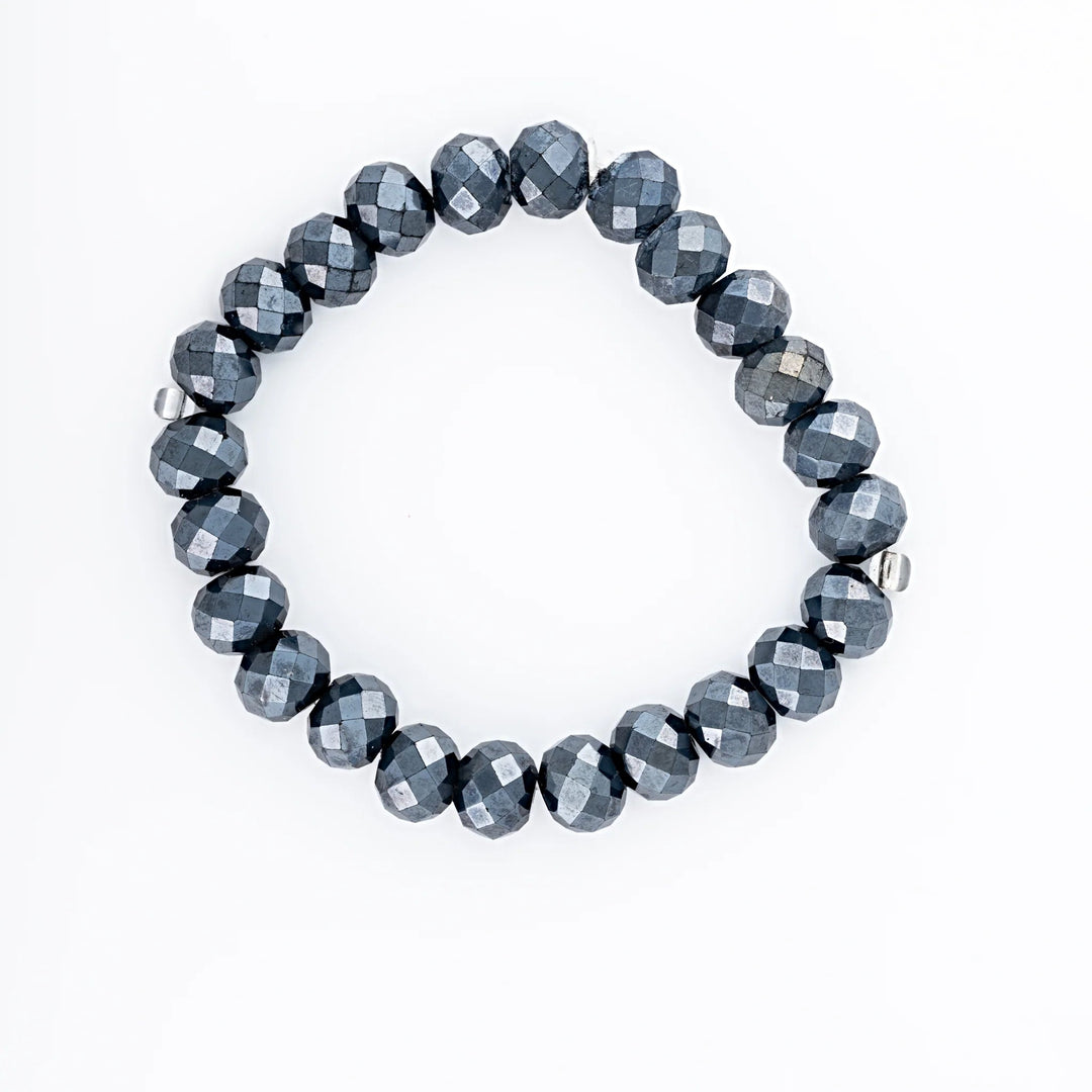 Faceted Sparkling Blue Bracelet - DL Jewelry Designs