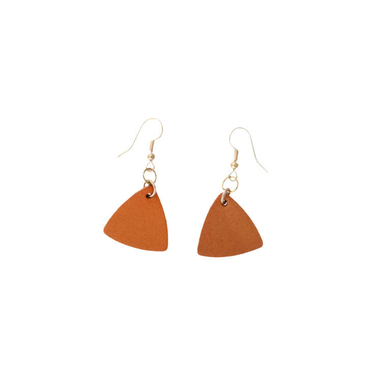 Leather Triangle Earrings - 6 Colors - DL Jewelry Designs