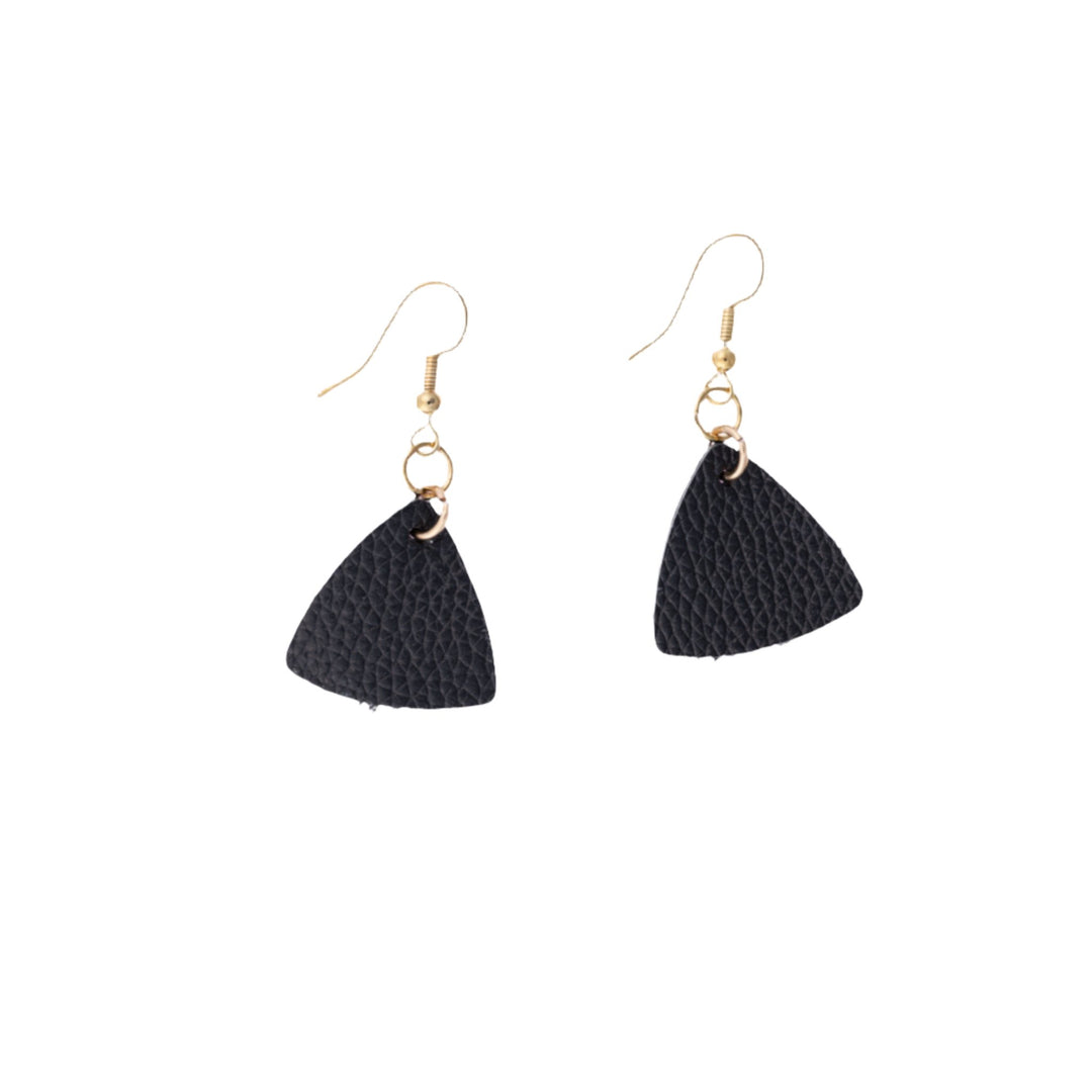 Leather Triangle Earrings - 6 Colors - DL Jewelry Designs