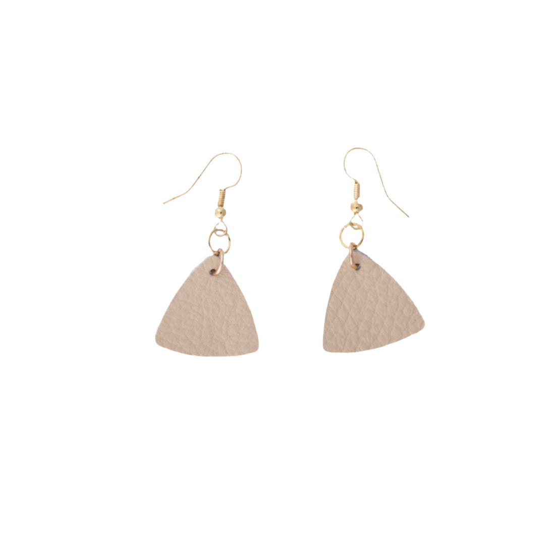 Leather Triangle Earrings - 6 Colors - DL Jewelry Designs