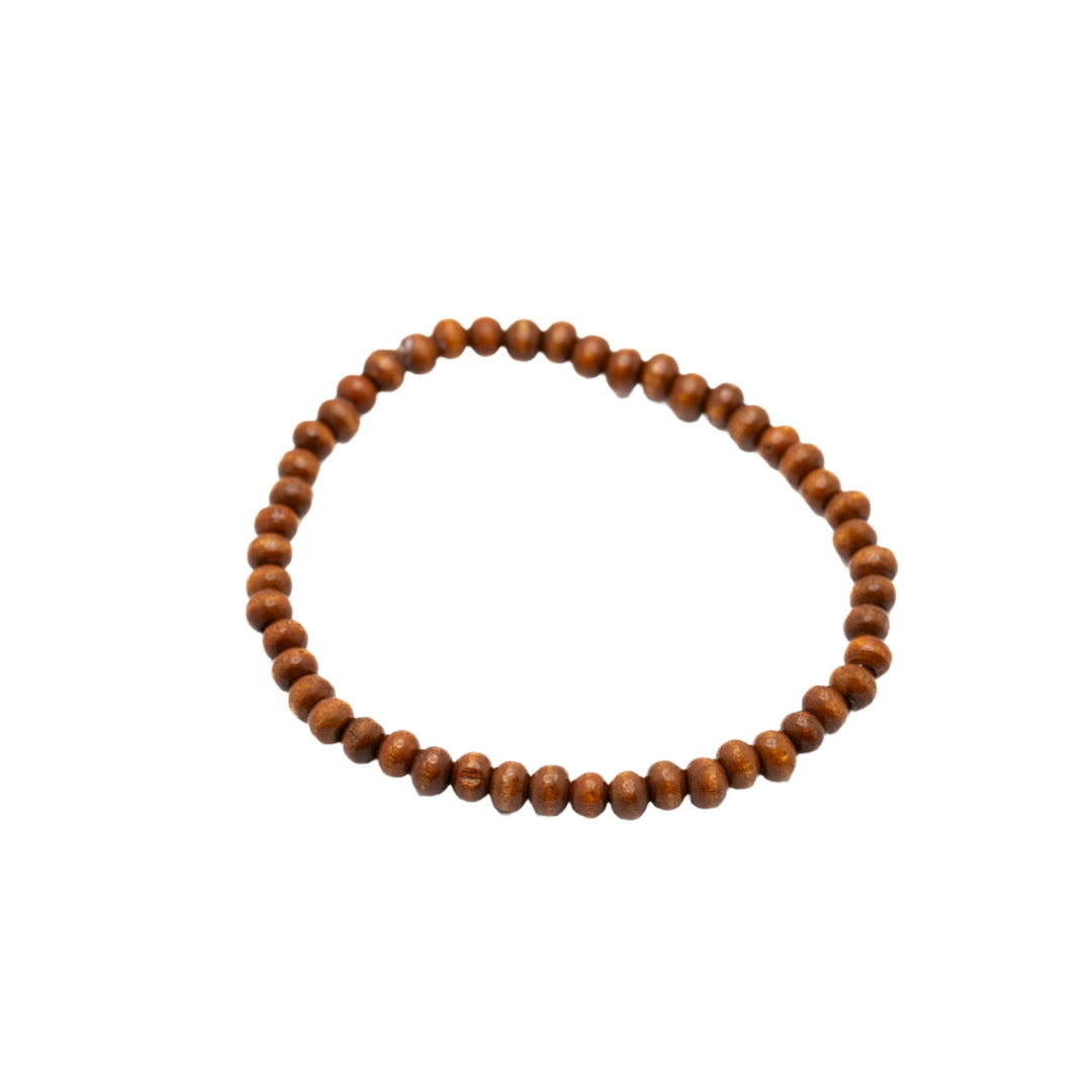 Light Wood Bead Bracelet - DL Jewelry Designs