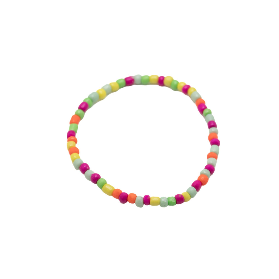 Multicolor Glass 4mm Beaded Bracelets - DL Jewelry Designs