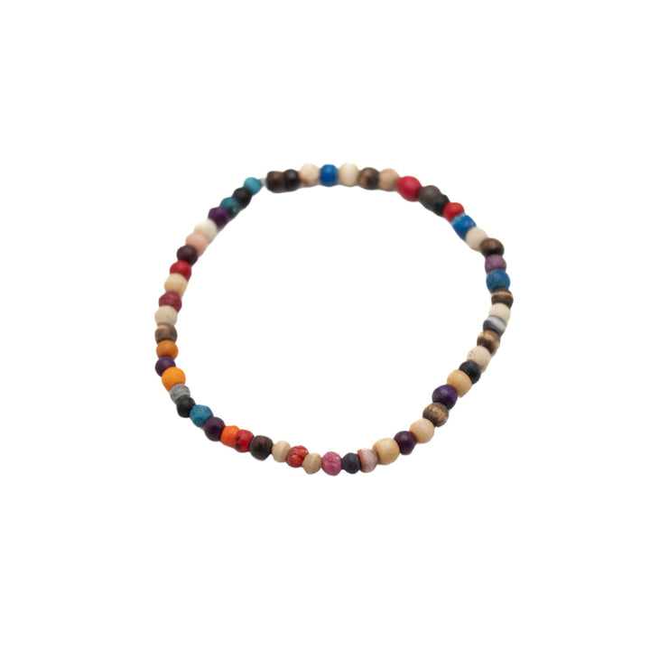 Multicolor Glass 4mm Beaded Bracelets - DL Jewelry Designs