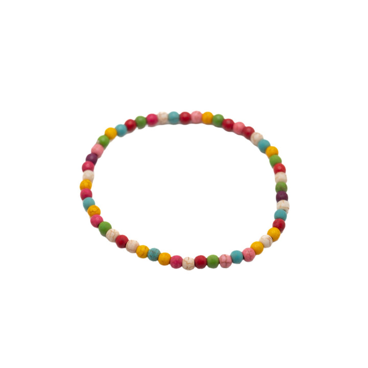 Multicolor Glass 4mm Beaded Bracelets - DL Jewelry Designs