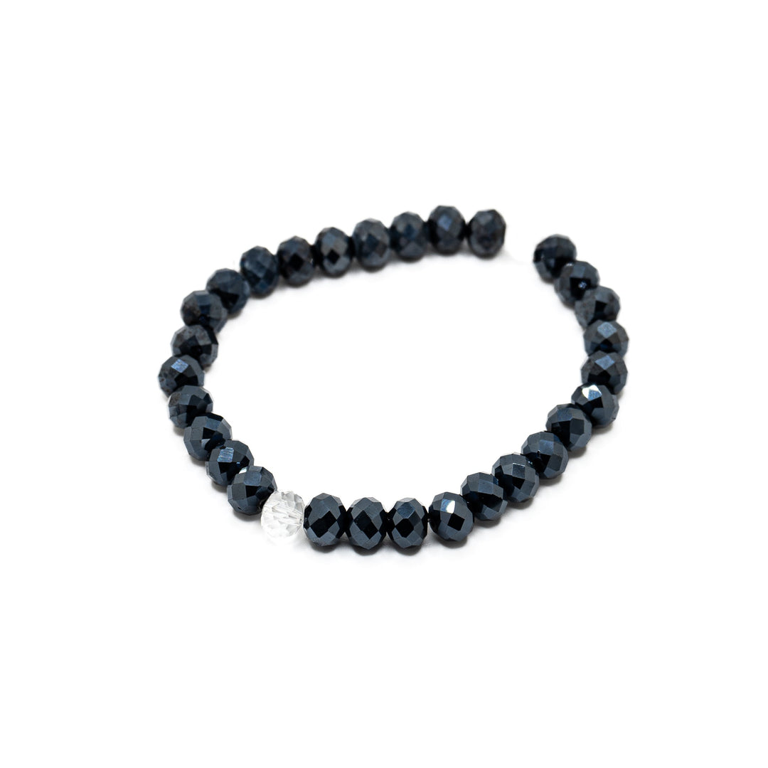 Navy Blue & Crystals Bracelets - DL Jewelry Designs