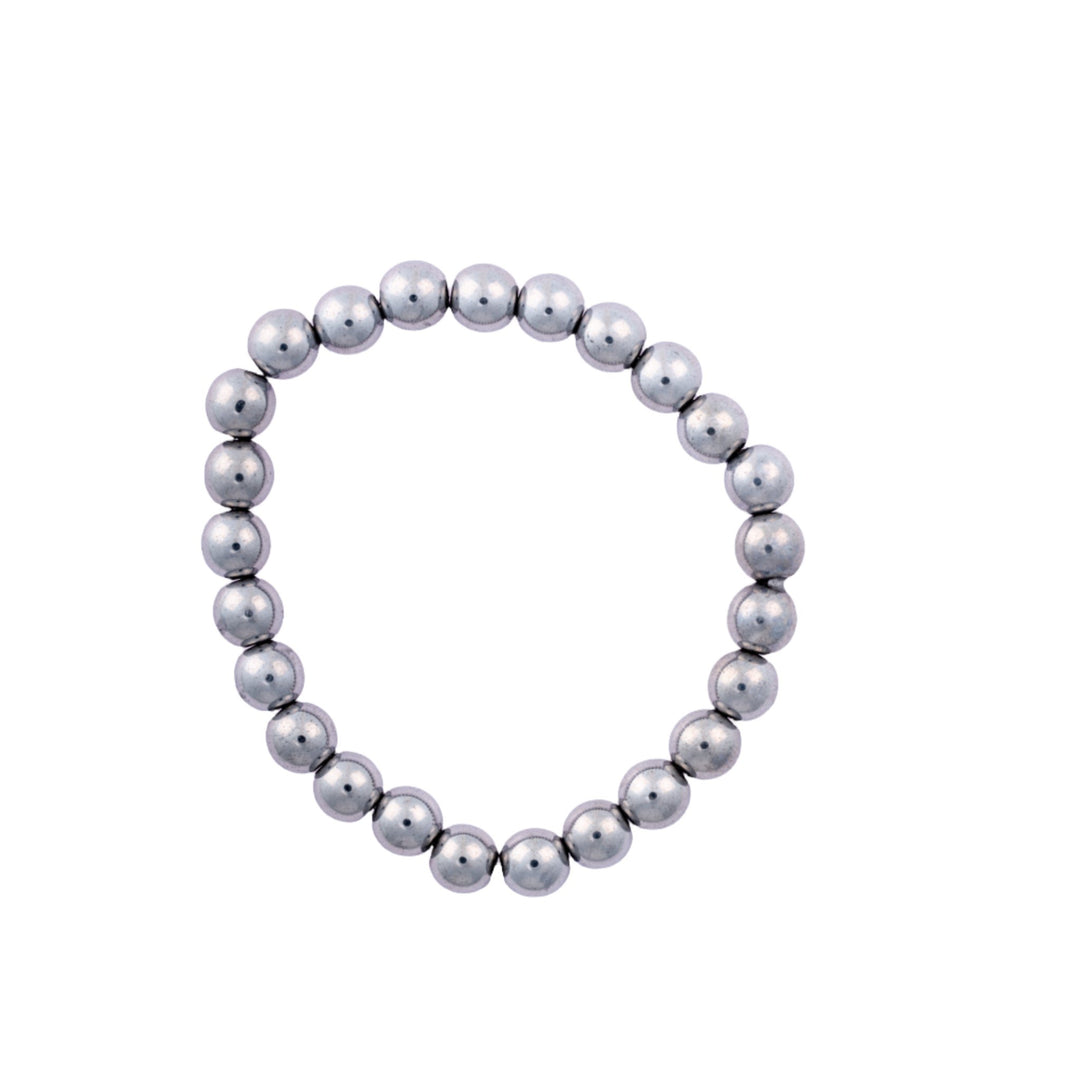 Silver Hematite Beaded Bracelet - DL Jewelry Designs