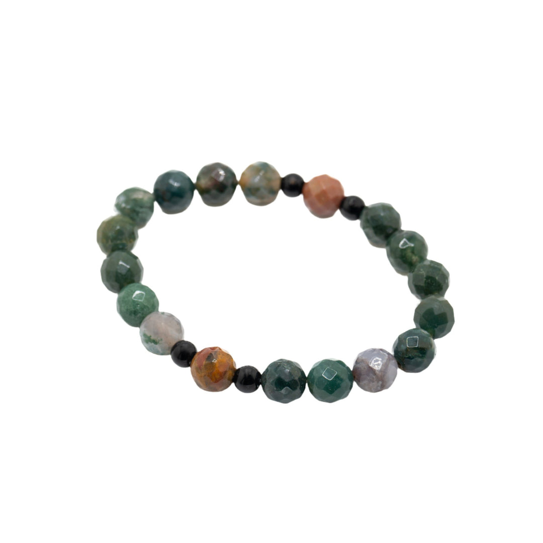 Stone Green, Black, & Brown Bracelet - DL Jewelry Designs