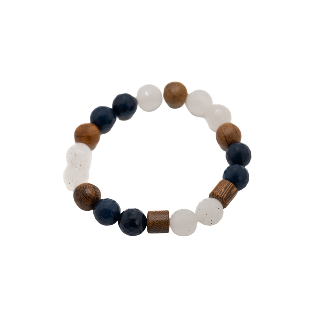 Stone & Wood Beaded Bracelet - DL Jewelry Designs