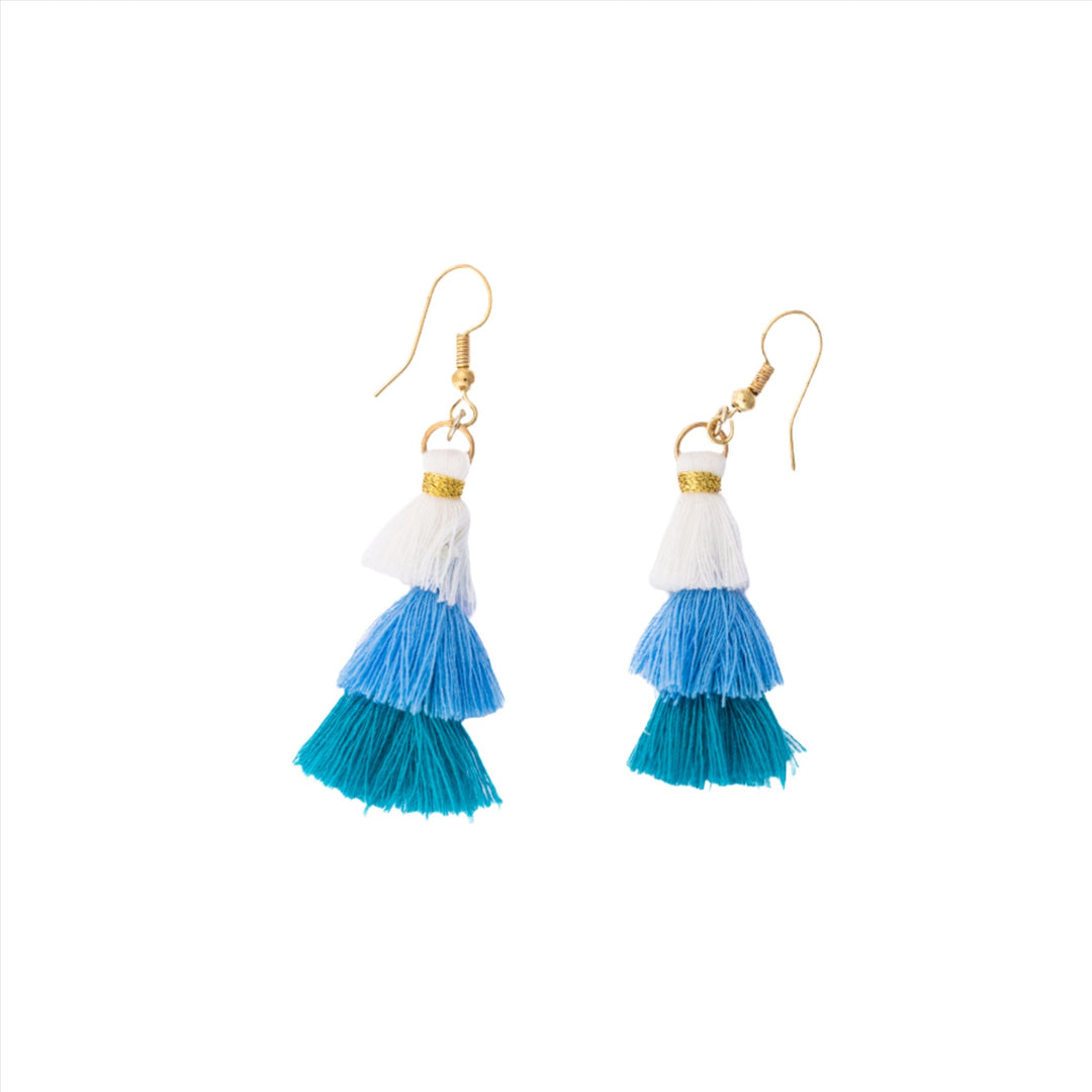 Three - Color Tassel Earrings - DL Jewelry Designs