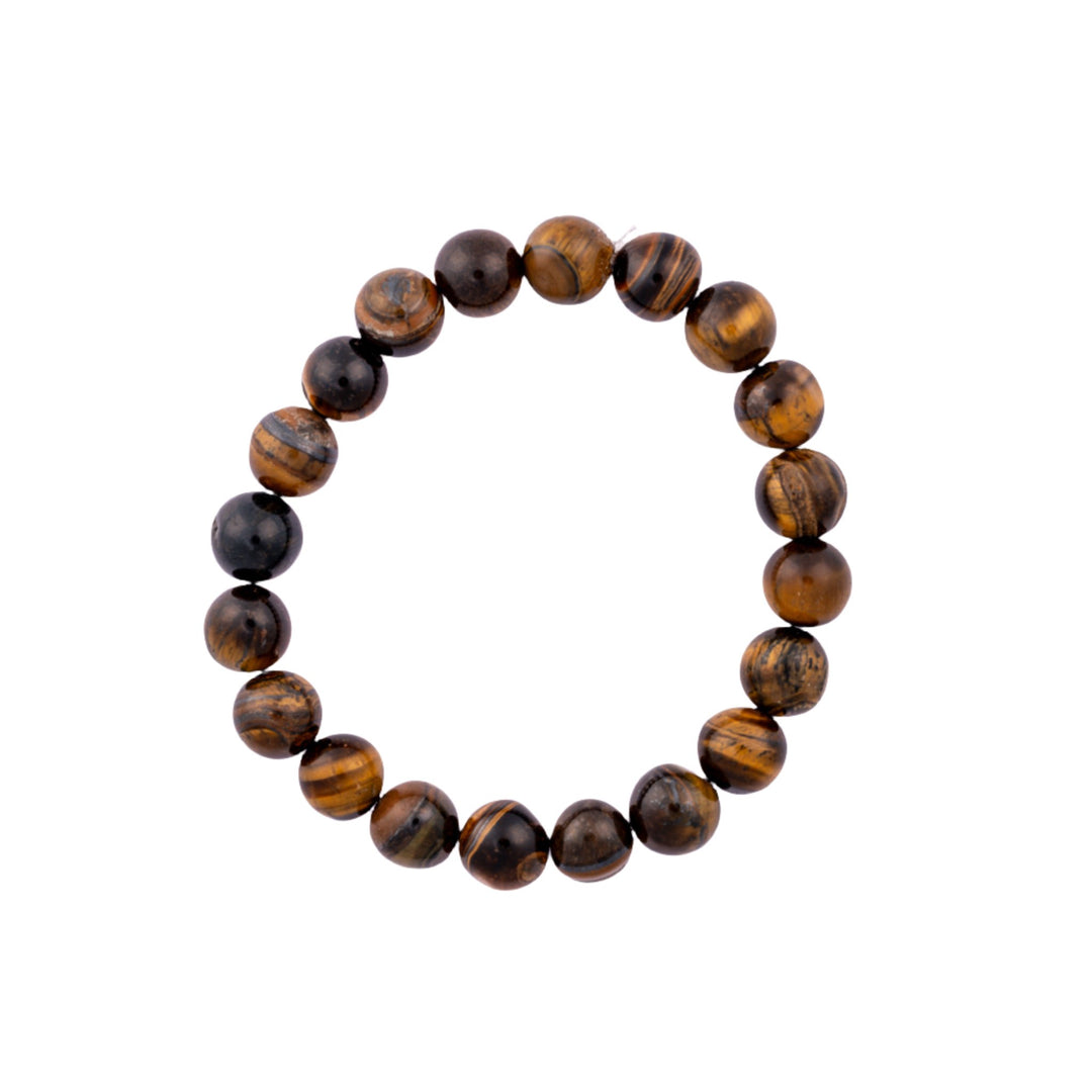 Tiger Eye Stone Beaded Bracelet - DL Jewelry Designs